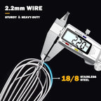 18/10 Stainless Steel Large Whisk, 15.5 inch Heavy Duty Long Whisk Suitable - Image 5