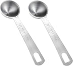 10ML / 2/3TBSP Measuring Spoons, Small Metal Teaspoons by Mozeat+Lens