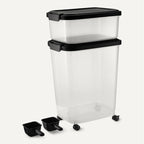 Amazon Basics Pet Food Storage Container Set, 30lbs and 10lbs - Image 3