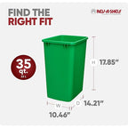 Rev-A-Shelf Polymer Replacement 35 Quart Trash Bin Recycle Waste Garbage - Image 3