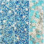Confect Christmas Sprinkles | Sky Blue & White Mix | Edible Pearl, Flower & Vermicelli Sprinkles | Winter Holiday Cake & Cupcake Decorations- 5 Oz - Image 7