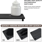 Quick Dry Sink Caddy Kitchen Sink Organizer, Water Absorbing Stone Tray - Image 2