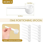 Twdrer 40-Piece 15ml Food Grade Plastic Measuring Spoons & Coffee Scoops - Image 2