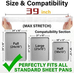 30Pcs Sheet Pan Covers for 24x16, 18x13 inch - Image 2