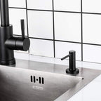 Matte Black Kitchen Sink Soap Dispenser GAPPO Countertop Pump Hand Lotion Built - Image 3