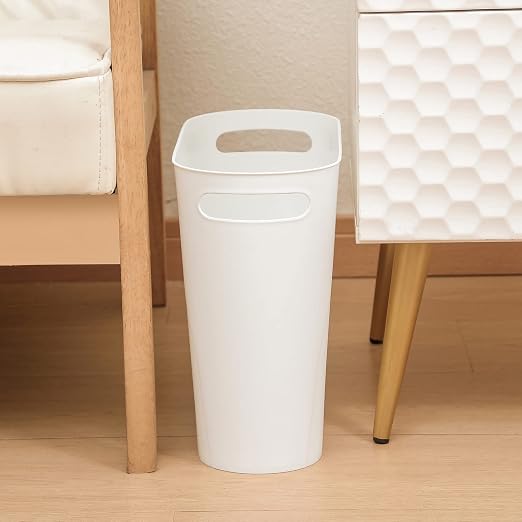 rejomiik Small Trash Can, 3.5 Gallon Slim Garbage Can Plastic Waste Basket - Image 6