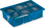 Host Ice Cube Tray with Lid, Makes 6 Large 2" Cubes, Durable Silicone Trays - Image 7