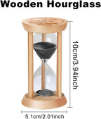 5 Minute Hourglass, 5 Min Wooden Sand Timer, Wood Sand Watch, Five Minute Mini - Image 2