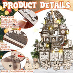 Shellwei 23 Pcs Winter Tiered Tray Decor, Hello Winter Snowman Signs - Image 5