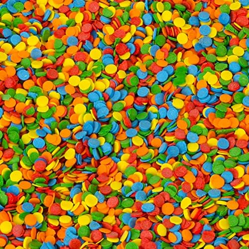 Rainbow Confetti Sprinkles - 1.7 LB Bulk - Birthday Confetti - Carnival Sprinkles - Primary Colored Sprinkles - Edible Confetti - Confetti Toppings - Image 2
