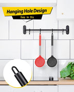 Kitchen Ladle Strainer Set of 2 Large Slotted Spoon - Image 6