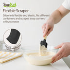 Silicone Spatula Set, Food Grade Rubber Spatula-5 Piece Nonstick Rubber Spatulas - Image 3
