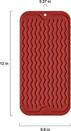 Silicone Dish Drying Mat, Non-Slip Easy Clean Sink Mat Large Heat-resistant - Image 3