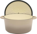 Gibson Home Addlestone 7 Qt Enameled Cast Iron Dutch Oven Pot - Image 6
