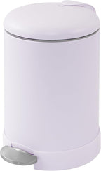Glad Small Trash Can, 1.2 Gallon | Round Stainless Steel Garbage Bin by GladTrashFoodStorage
