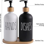 MOMEEMO Soap Dispenser Set, Contains Hand and Dish Soap Dispenser, Suitable - Image 7