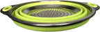 Oneida 8 inch Color Burst Stainless Steel Silicone Collapsible Colander Strainer - Image 2
