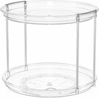 LAMU 3 Pack 2 Tier Lazy Susan Turntable Organizer 9.25'' Rotating Spice Rack - Image 7