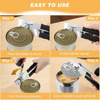 2 PCS Commercial Can Opener Manual, Stainless Steel Handheld Can Opener - Image 7