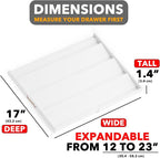 SpaceAid Bamboo White Spice Drawer Organizer, Expandable 4 Tier Spices Rack - Image 3