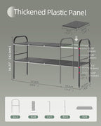 NETEL Under Sink Organizers and Storage, 2 Tier Expandable Under Cabinet - Image 3