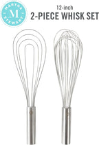 Martha Stewart Richburn 2pc 12" Stainless Steel Balloon & Flat Whisk - Image 2