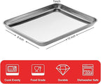 Baking Sheets for Oven, Stainless Steel Cookie Sheet Baking Pan Toaster Oven - Image 2