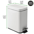 mDesign Pedal Bin — Waste Bin - Image 3