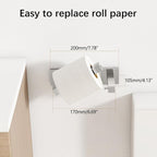 FEILERN Toilet Paper Holder Wall Mounted Post Pivoting Square Tissue Holders - Image 5