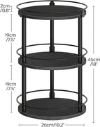 YATINEY Spice Rack, 3 Tier Turntable Organizer - Image 7