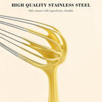 NileHome Whisk, Stainless Steel Wisk Set 8" 10" Kitchen Whisk Wisking Tool - Image 4