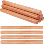 OLYCRAFT 10pcs Wood Rolling Pins 11.8 inch Clay Rolling Pins 1.1 inch Diameter by OLYCRAFT