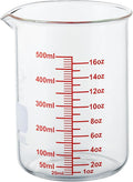 High Borosilicate Glass Measuring Cup-V-Shaped Spout, 500ml Glass Measuring by AckersBORO33