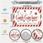 Artlunar Vintage Christmas Decor Gifts Rustic Candy Cane Lane Traditional Christmas Sweets&Treats Tin Sign for Home Farmhouse Kicthen Cafe Bar Wall Decor 8 x 12 Inch (3247) - Image 2