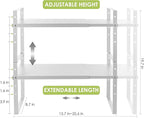 Across-Star Expandable Cabinet Shelf Organizer Rack, Stackable Kitchen Counter - Image 5