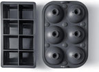 Ice Cube Molds – Large Silicone Ice & Sphere Mold Combo - Image 6