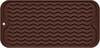 Silicone Dish Drying Mat, Non-Slip Easy Clean Sink Mat Large Heat-resistant by MODENGKONGJIAN