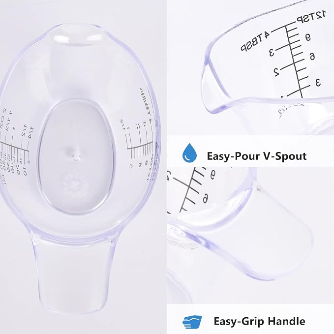 2 Pack Small Measuring Cups, 2oz/60ml Mini Measuring Cup - Image 4
