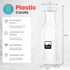 NETANY Plastic 50 Oz Water Carafe - Image 2