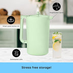 Tupperware Heritage 1 Gallon Pitcher in Mint, Dishwasher Safe and BPA Free - Image 4
