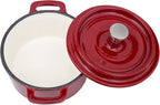 Flavehc Mini Cocotte 16 oz Mini Dutch Oven 0.5 qt. Cast Iron Garlic Roaster - Image 4