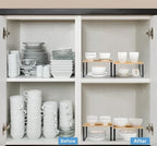 NEX Kitchen Cabinet and Counter Shelf Organizer, Stackable & Expandable - Image 4