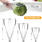 HOTEC Premium Stainless Steel Locking Kitchen Tongs - Image 7