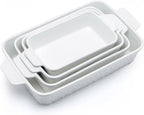 Dafuceramic Casserole Dishes for Oven, Baking Dishes, Ceramic Bakeware Sets of 4 by Dafuceramic