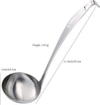 Tenta Kitchen 3oz/85ml Stainless Steel Small Soup Ladle Spoon Stainless Steel - Image 2