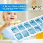 Ice Cube Trays 3 Pack, Silicone Easy-Release and Flexible 14-Ice Trays - Image 4