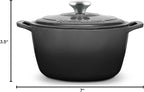 ROSSALLINI Signature Enameled Cast Iron Dutch Oven, Non-Stick Serving Pot - Image 10