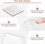 SMARTAKE 6 PCS Clear Plastic Drawer Organizers Set, Large Size Non-Slip Desk - Image 5