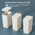 N. NETDOT 3 Pack 10L / 2.6 Gallon Small Trash Can - Image 7