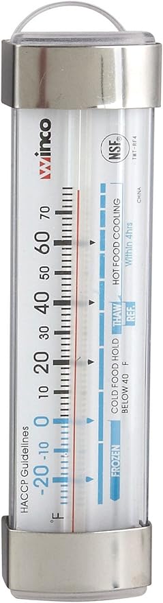 Winco Freezer/Refrig Thermometer, Suction Cup by Winco
